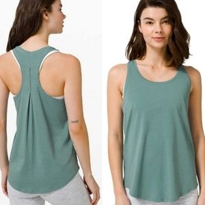 Lululemon Love Tank *Pleated in Green Size 4